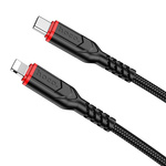 HOCO kabel Typ C do iPhone Lightning 8-pin PD 20W VICTORY X59 1m czarny