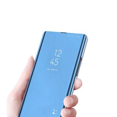 Clear View Case Cover für Samsung Galaxy A22 4G blau