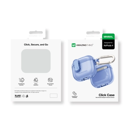 AmazingThing Minimal Case for AirPods 4 – ultramarine