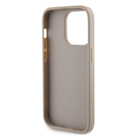 Guess GUHCP15LPS4DGPD iPhone 15 Pro 6,1" Gold/Gold Hardcase Strass Metall Logo