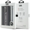 Etui Karl Lagerfeld Saffiano Athleisure Stripes Cord na iPhone 15 Pro Max - różowe