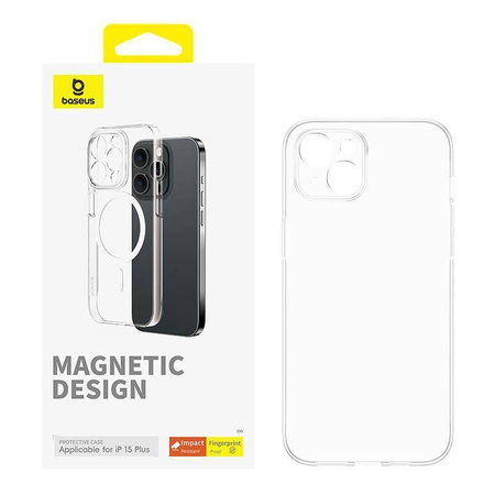 Schutzhülle APPLE IPHONE 15 PLUS Baseus OS-Lucent Series MagSafe transparent