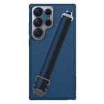 Nillkin Strap Case etui do Samsung Galaxy S23 Ultra pancerny pokrowiec z paskiem na rękę niebieskie