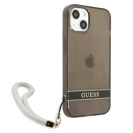 Guess GUHCP13MHTSGSK iPhone 13 6.1 &quot;black / black hardcase Translucent Stap