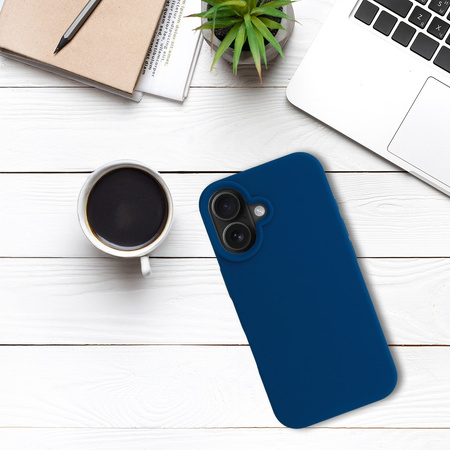 Tel Protect Silicone Premium do Iphone 16 granatowy