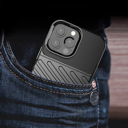 Thunder Case Flexibel Robuste Panzer Handyhülle TPU Schutzhülle für iPhone 13 Pro Max blau