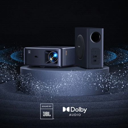 Yaber K2s Pro LCD FullHD 1080p Multimedia-Projektor mit JBL-Lautsprechern und Subwoofer - Schwarz