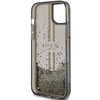 Oryginalne Etui GUESS Hardcase GUHCP15MLFCSEGK do iPhone 15 Plus (Liquid Glitter Gold Stripes / czarny)