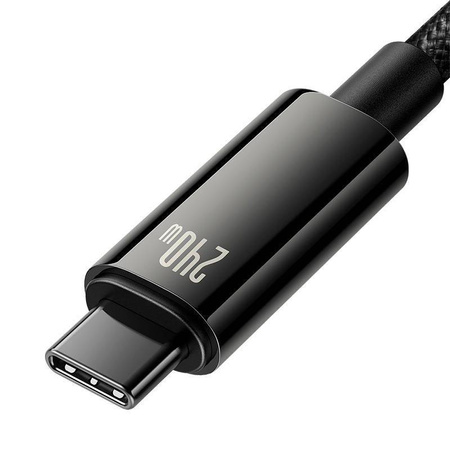 Cable USB C - USB C 480Mb/s 240W 3m Baseus Tungsten Gold CAWJ040101 - black