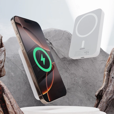 Powerbank Dudao K26S 5000mAh 20W USB-A / USB-C / MagSafe - weiß