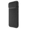 Nillkin Synthetic Fiber S Case iPhone 14 Plus Hülle mit Kameraabdeckung, schwarz