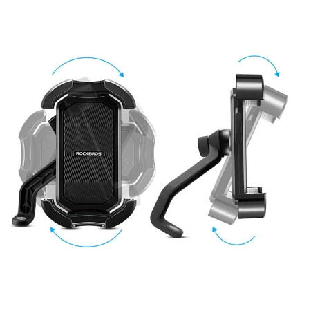 Rockbros 25210032001 Bike Phone Holder for Handlebars - Black