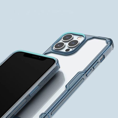 Nillkin Nature Pro Hülle iPhone 14 Pro Max gepanzerte Abdeckung blau