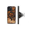 Holz- und Harzhülle für iPhone 14 Pro Max MagSafe Bewood Unique Orange – Orange und Schwarz