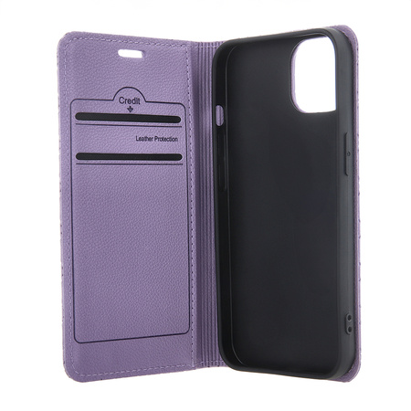 Etui Smart Caro do iPhone 16 6,1&quot; fioletowe