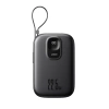Powerbank Joyroom JR-PBF18 22.5W 10000mAh z wbudowanym kablem Lightning + kabel USB-C 0.25 cm  - czarny