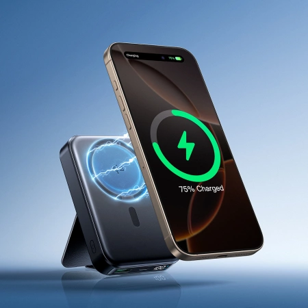 Joyroom JR-PBM11 Powerbank 10000mAh 22,5W Qi2, MagSafe kompatibel, mit Ständer - schwarz