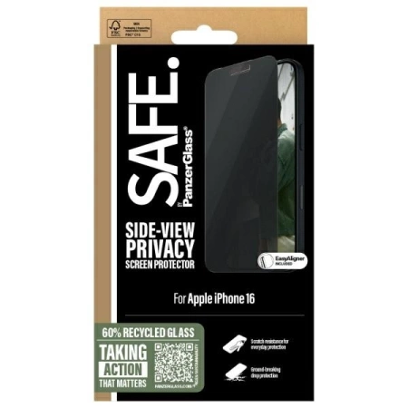 Szkło hartowane SAFE by PanzerGlass Privacy Screen Protector Ultra-Wide Fit na iPhone 16