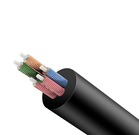 Ugreen kabel przewód rozdzielacz słuchawkowy 3,5 mm mini jack AUX mikrofon 20 cm (mikrofon + wyjście stereo) czarny (AV141 30620)