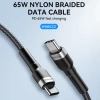 Wozinsky WNBCC2 USB-C / USB-C PD 65W Kabel 2 m - Schwarz