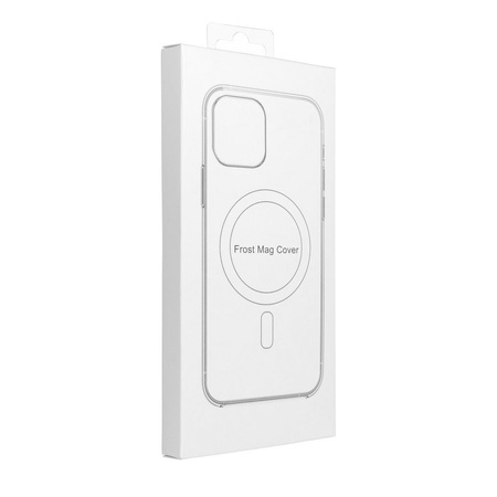 Futerał FROST MAG COVER z ochroną aparatu kompatybilny z MagSafe do IPHONE 13 Pro transparentny