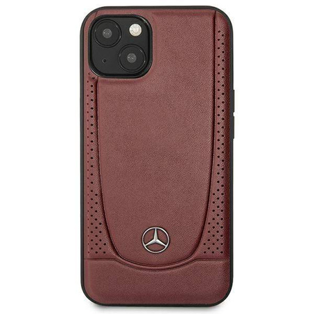 Schutzhülle IPHONE 14 PLUS Mercedes Leather Urban Line (MEHCP14MARMRE) rot