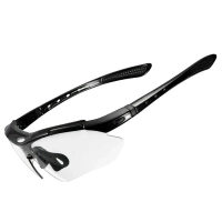 Rockbros 10143 photochrome UV400-Fahrradbrille – Schwarz