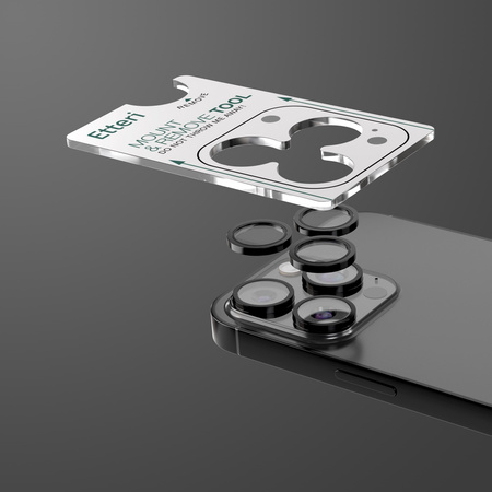 Etteri szkło na aparat do iPhone 16 Pro / 16 Pro Max czarny