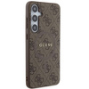 Guess 4G Collection Leather Metal Logo MagSafe case for Samsung Galaxy S24+ - brown