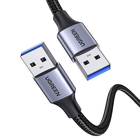 Kabel USB3.0, USB-A męski do USB-A męski, UGREEN 2A, 0,5m (czarny)