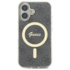 Original Case IPHONE 16 Guess Hardcase IML 4G MagSafe (GUHMP16SH4STK) black