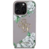 Etui Guess Grained Roses Big 4G logo na iPhone 16 Pro Max - fioletowe