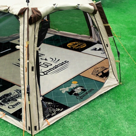 Qunature Picknickmatte wasserdichte Touristendecke 2 x 2 m - mehrfarbig
