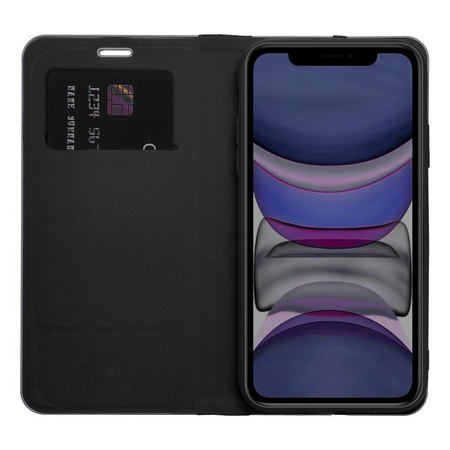 Kabura LUNA Book Carbon do IPHONE 17 czarny