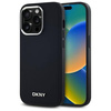 Original Handyhülle IPHONE 14 PRO DKNY Hardcase Plain Logo MagSafe (DKHMP14LPSCMCLK) schwarz