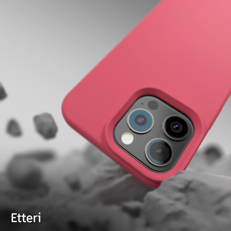 Nakładka Etteri Silicone Mag do iPhone 16 Pro Max 6,9" malinowa