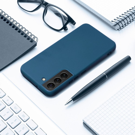 Futerał SILICONE do SAMSUNG S25 Edge niebieski