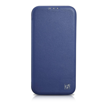 iCarer CE Premium Leather Folio Case for iPhone 14 Plus Flip Magnetic MagSafe Blue (WMI14220715-BU)