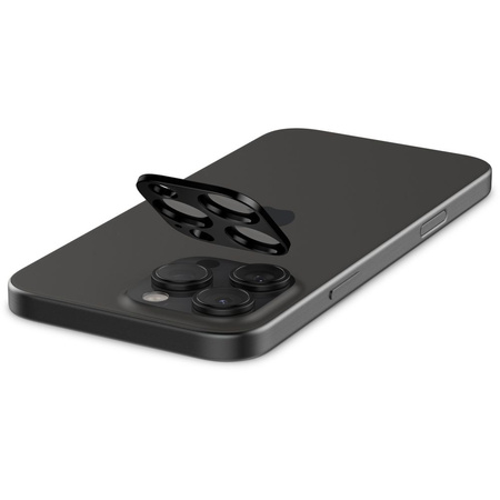 Spigen Optik. TR Camera Protector Kamera aus gehärtetem Glas (2 Stück) iPhone 14 Pro / 14 Pro Max schwarz