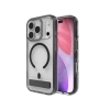 ZAGG Santa Cruz Snap KS MagSafe Hülle mit Ständer für iPhone 17 Pro – Transparent und Schwarz