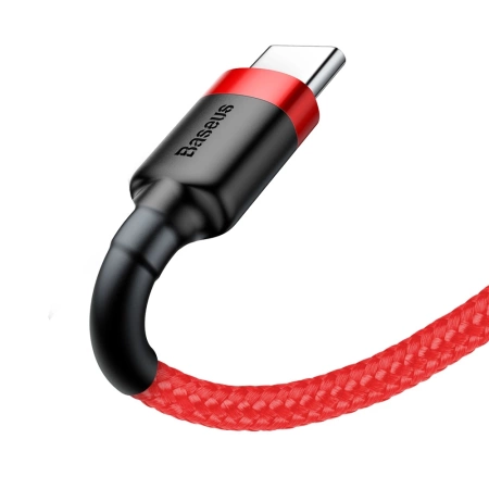 Baseus Cafule Cable - Kabel do ładowania i transmisji danych USB do USB-C 2 A, 2 m (czerwony)
