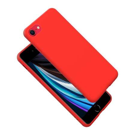 Crong Color Cover - Etui iPhone SE 2020 / 8 / 7 (czerwony)