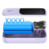 Baseus Qpow power bank 10000mAh wbudowany kabel Lightning 20W Quick Charge SCP AFC FCP fioletowy (PPQD020005)