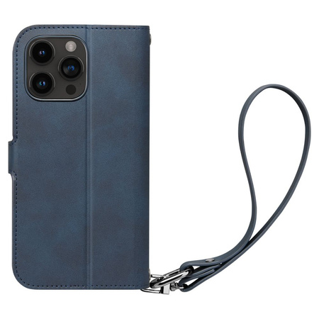 Spigen Wallet S Pro case for iPhone 15 Pro - navy blue