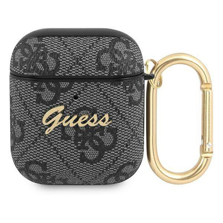 Guess GUA24GSMK AirPods cover szary/grey 4G Script Metal Collection
