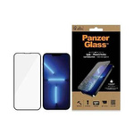 Tempered Glass 5D IPHONE 13 PRO MAX PanzerGlass E2E Microfracture Case Friendly AntiBacterial (o2746) black