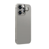 AmazingThing AR Aluminium 3-Linsen-Glas mit Kameralinsenrahmen für iPhone 16 Pro / 16 Pro Max - Grau