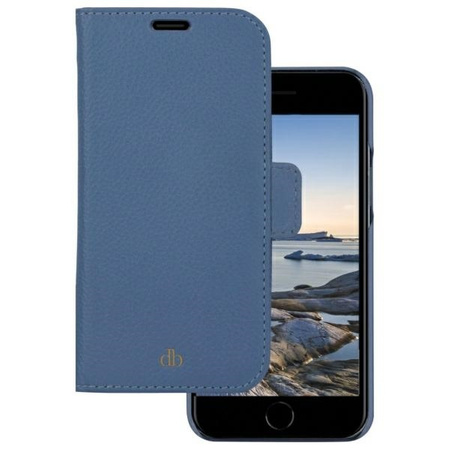 Etui dbramante 1928 New York 2w1 Wallet   do iPhone 7/8/SE 2020/SE 2022 niebieski/marine blue