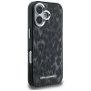 Etui Karl Lagerfeld IML Leopard Pattern MagSafe na iPhone 16 - czarne