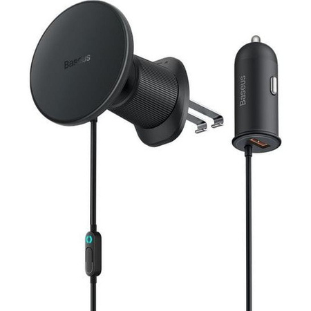 Baseus CW01 MagSafe 15W USB 25W induktives Autoladegerät - Schwarz